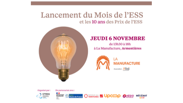 Lancement officiel du Mois de l’ESS 2025 & remise des Prix de l’ESS