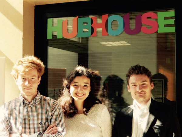 Portrait de 3 étudiants accompagnés par le Hubhouse