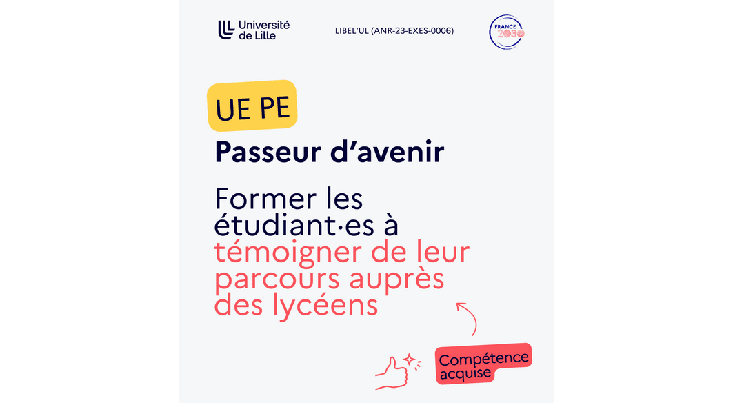 Une UE pour valoriser votre parcours et accompagner les lycéen·nes