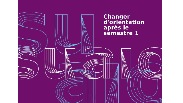 Réorientation pour le prochain semestre ?