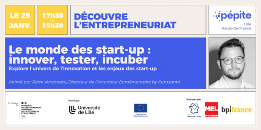 Webinaire Pépite - Le monde des start-up : innover, tester, incuber